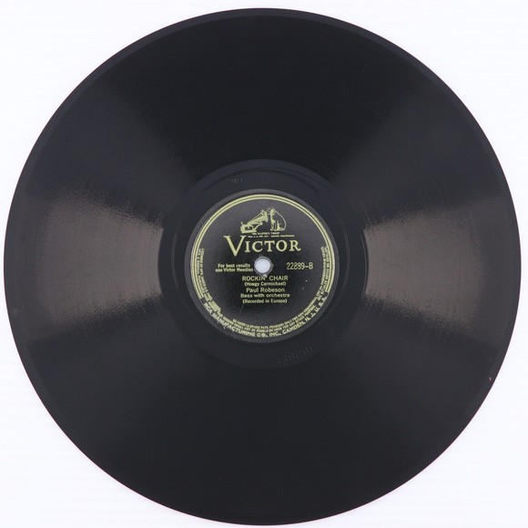 Paul Robeson, River Stay 'Way From My Door/Rockin' Chair 10" 78 rpm Record 22889 - Picture 4 of 16